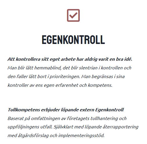 Egenkontroll