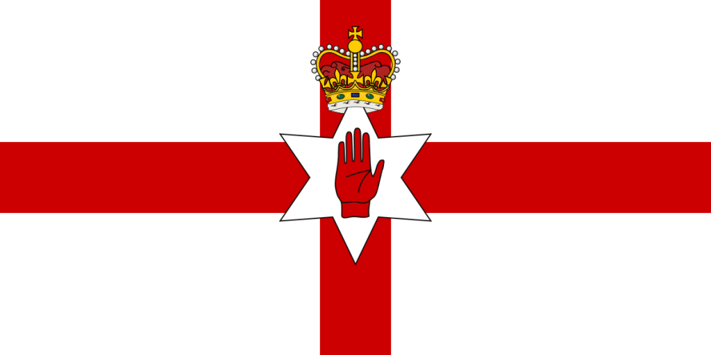 NordiIrlands flagga - Ulster Banner