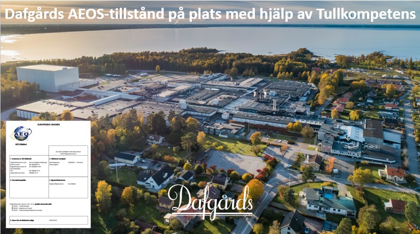 Dafgårds AEOS-certifierat
